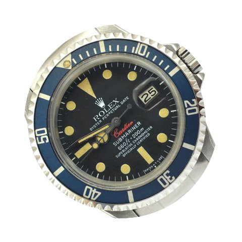 Rolex Submariner 1680 by CARTIER Red Wri...