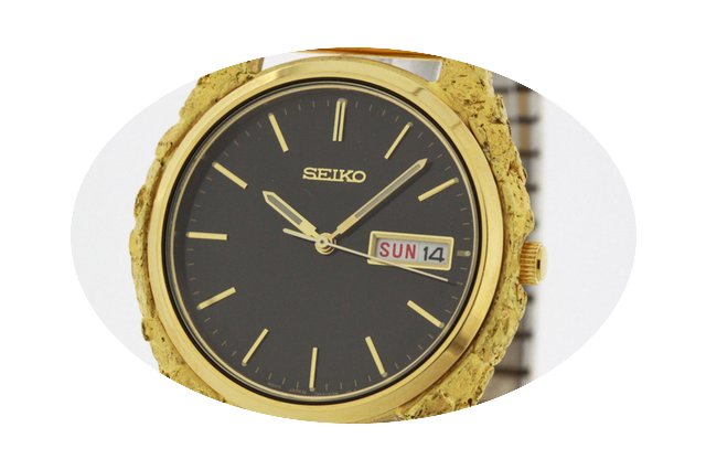 Seiko Men's Alaska Gold Nuggets Watch wi...