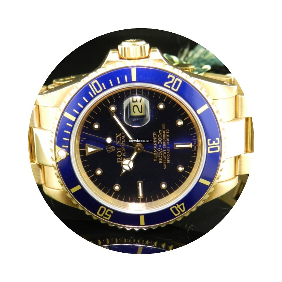 Rolex Submariner Ref. 16808 Oro Giallo...