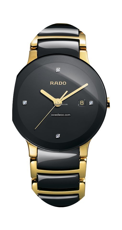 Rado Centrix Diamonds schwarz Datum Edel...