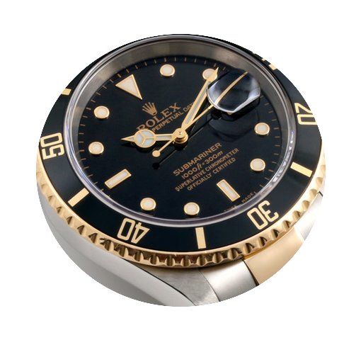 Rolex 18K/SS Submariner Black Dial 16613...