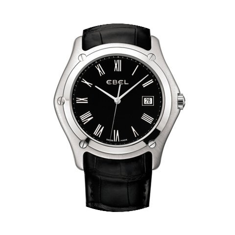 Ebel Classic Gents XL Black Dial Black A...