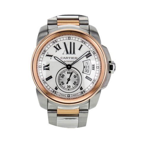 Cartier Calibre Automatic White Dial Ste...