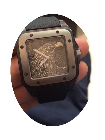 Cartier Santos 100 Custom Silver Eagle D...