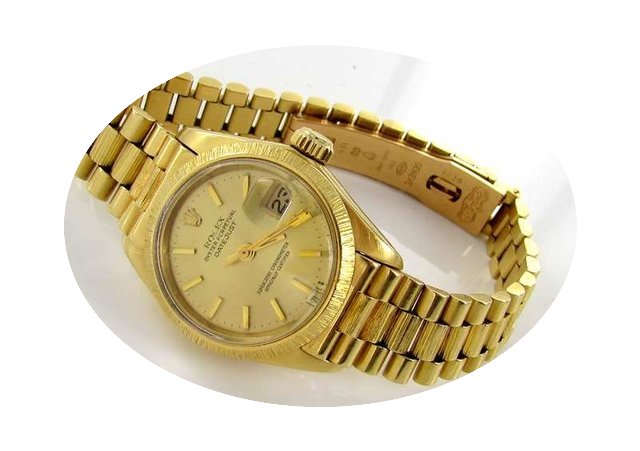 Rolex Datejust Damenuhr18kt Gold 750er 6...