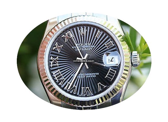 Rolex Midsize Ladies 31mm Datejust Stain...