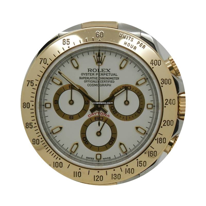 Rolex Daytona Chrono Steel & Gold White ...