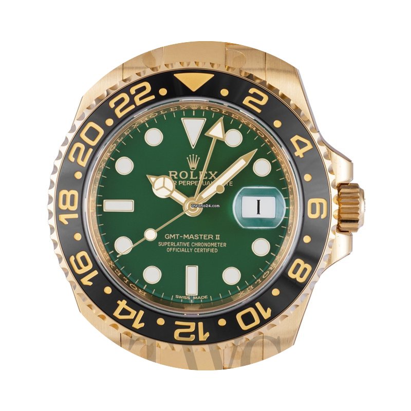 Rolex GMT-Master II Green/18k gold Ø40m...