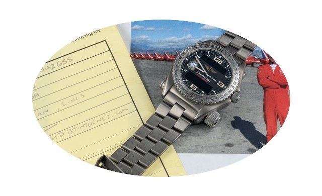 Breitling TITANIUM EMERGENCY RAF RED ARR...