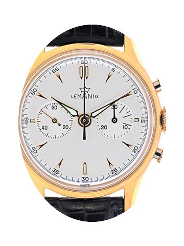 Lemania Mans Wristwatch Chronograph...