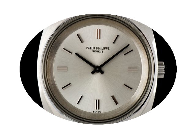 Patek Philippe S/Steel Silver Dial Tonne...