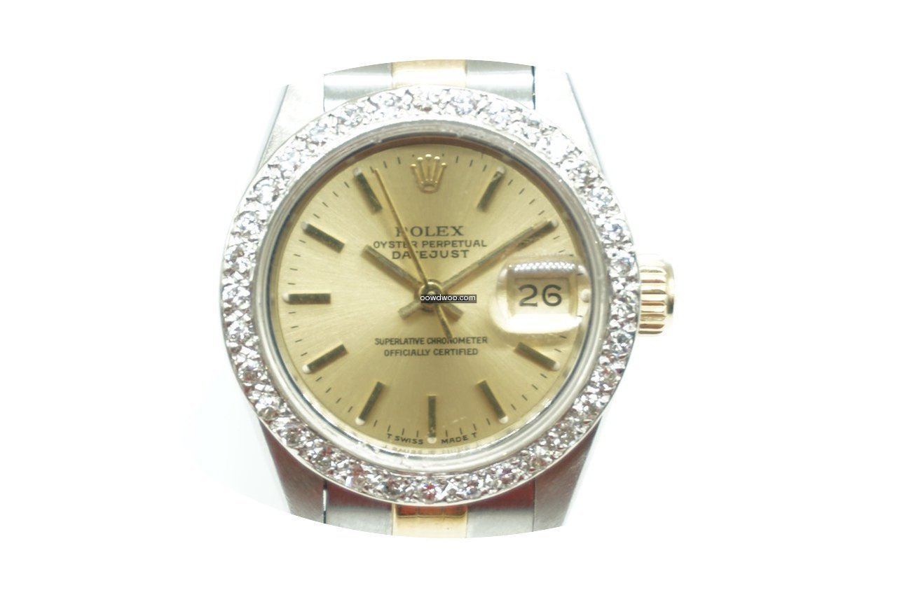 Rolex Lady-Datejust 26mm Diamond Bezel T...