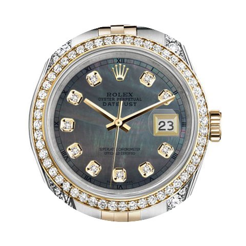 Rolex Stainless Steel-gold 36 Mm Datejus...