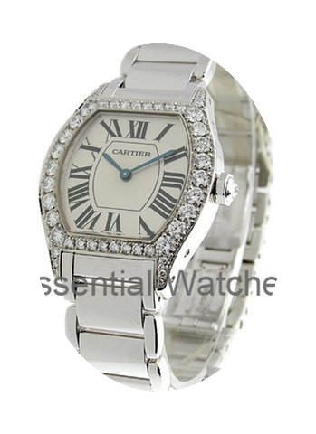 Cartier Tortue Small Size wth Diamond Be...
