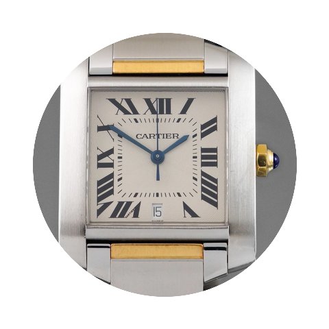 Cartier TANK FRANCAISE MEN'S 18K Gold &a...