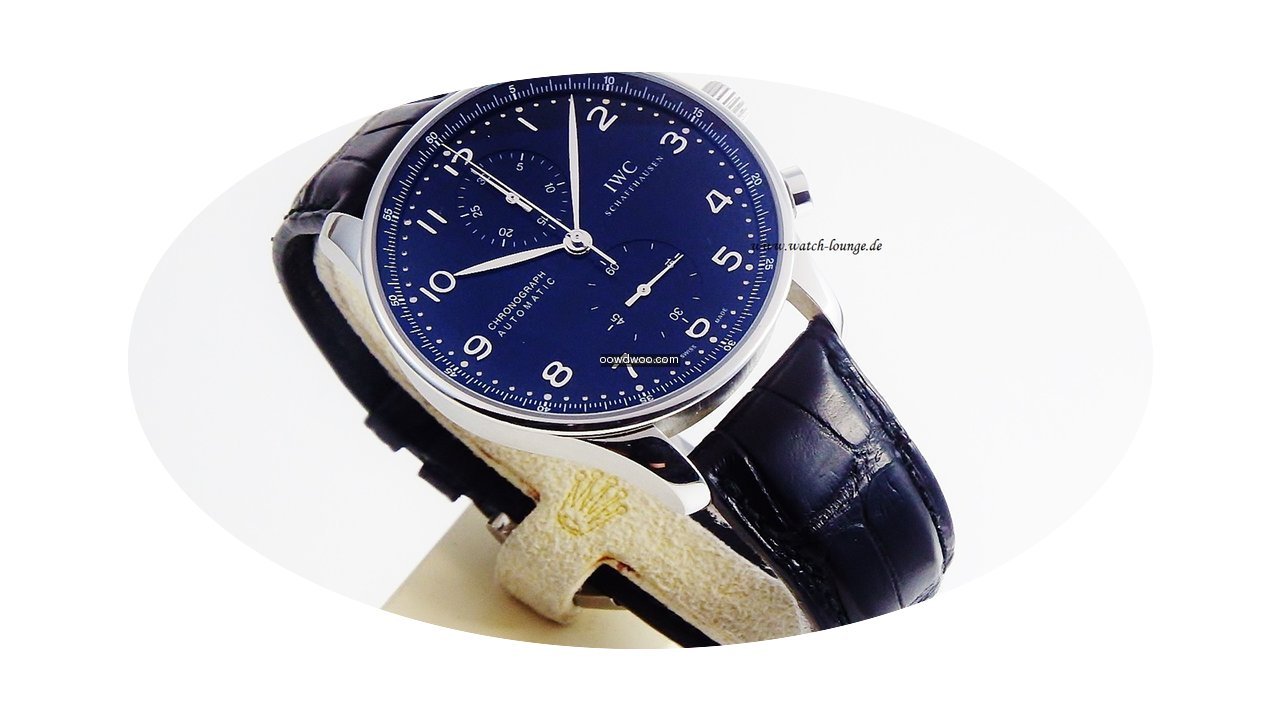 IWC Portugieser Chrono 371438 black dial...