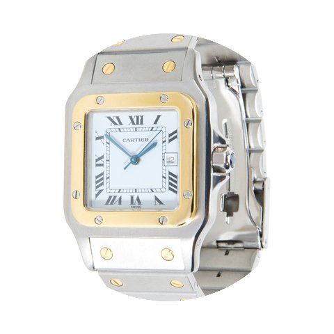 Cartier Vintage 1980s Santos Galbee 18K ...