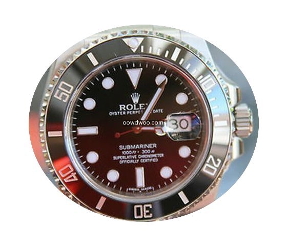 Rolex Mens Stainless Steel Submariner Bl...