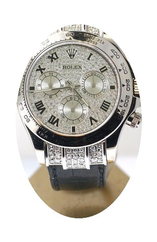 Rolex Daytona Pre Oned White Gold Watch ...