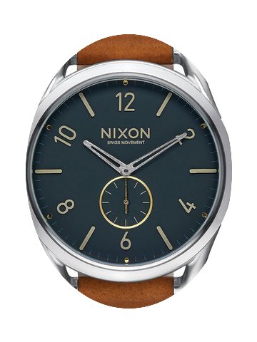 Nixon A465-2186 C45 Leather Navy Saddle ...