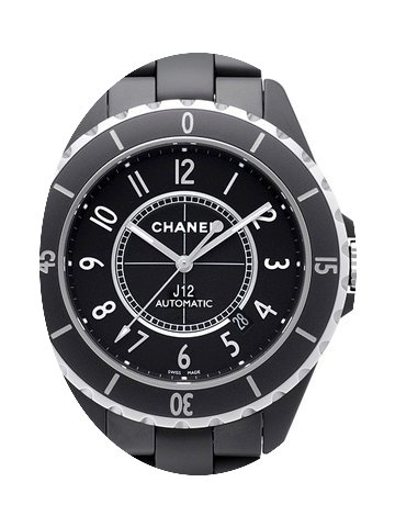 Chanel J12 Mattschwarz Automatik 42mm H3...