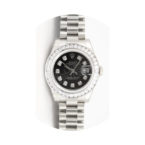 Rolex President 179179 Lady's 18K White ...