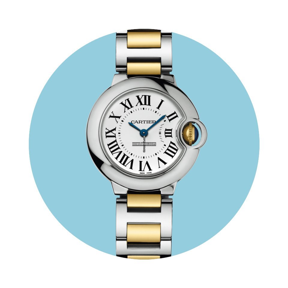 Cartier Ballon Bleu 28 mm Stahl Gold -NE...