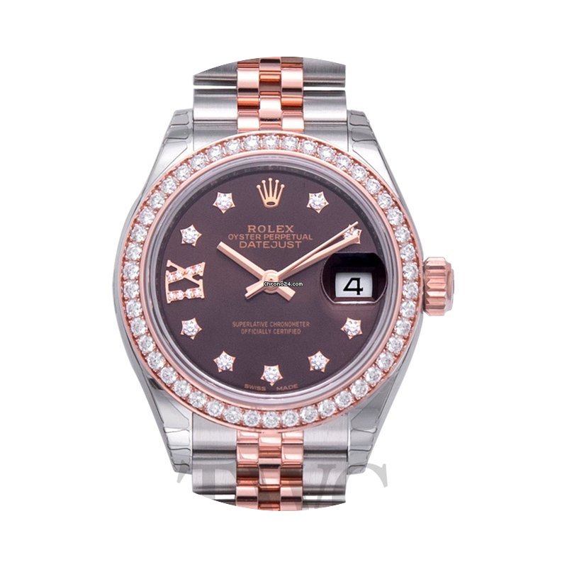 Rolex Lady-Datejust 28 Chocolate Steel/1...