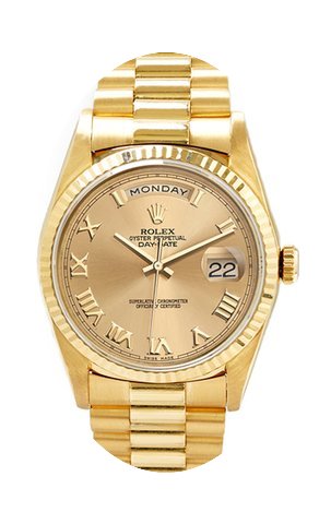 Rolex Men's President Yellow Gold Fluted...