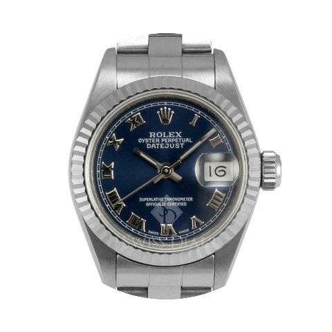 Rolex Datejust Stainless Steel Blue Roma...