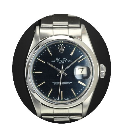 Rolex Date 1500 blue dial...