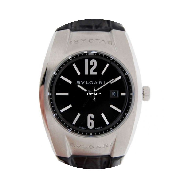 Bulgari Ergon Eg30s In Acciaio E Pelle...