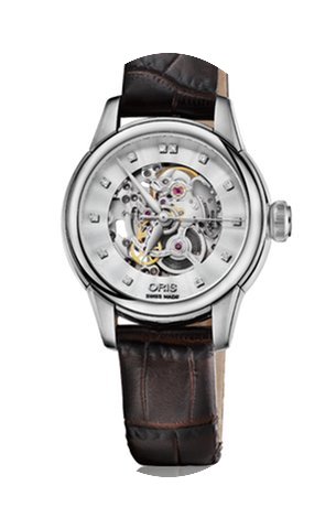 Oris Artelier Skeleton Diamonds 31mm Bro...