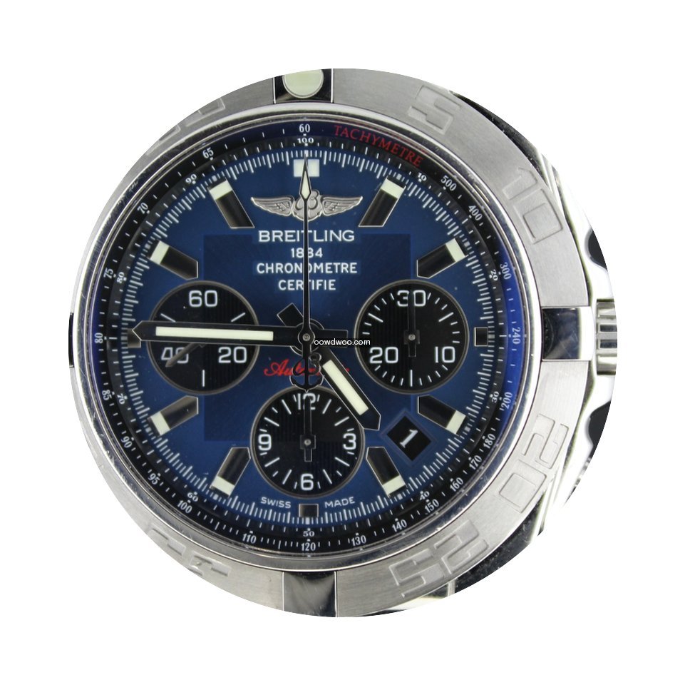 Breitling Chronomat 44MM Steel With Blue...