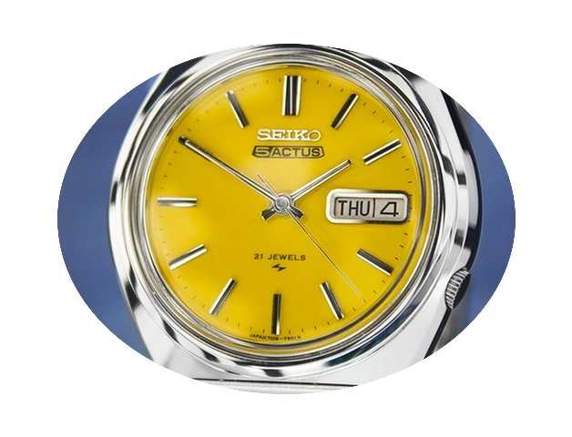 Seiko Actus Day Date Automatic, Yellow D...