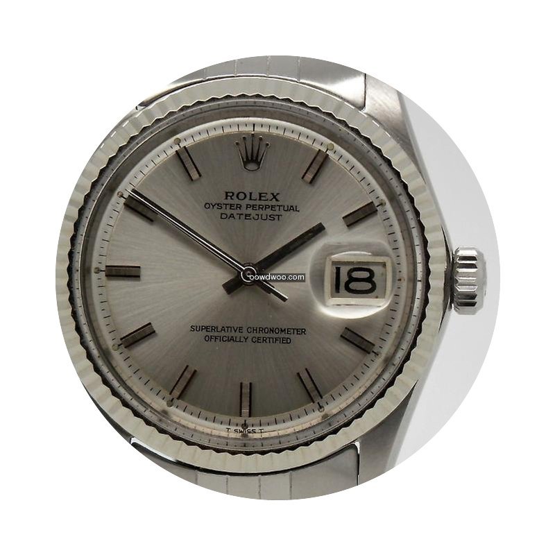 Rolex Datejust Vintage White Gold Bezel...