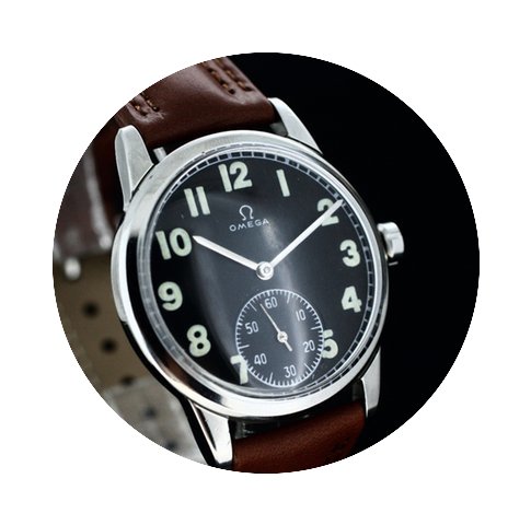 Omega Militär Caliber 269 black Dial Ha...