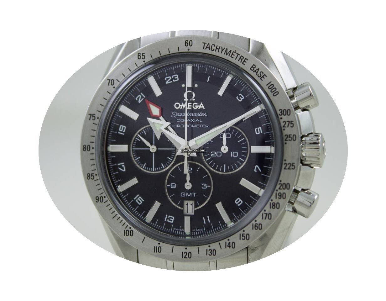 Omega Speedmaster Co-Axial Steel Black D...