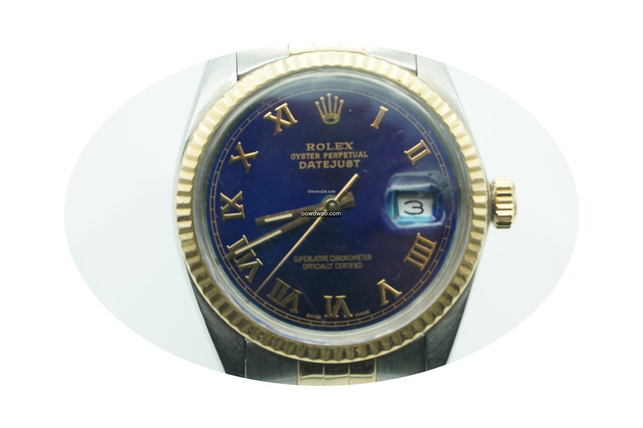 Rolex Datejust 36mm Two Tone Jubilee Flu...