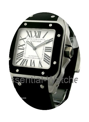 Cartier Santos 100 Large Size with Rubbe...