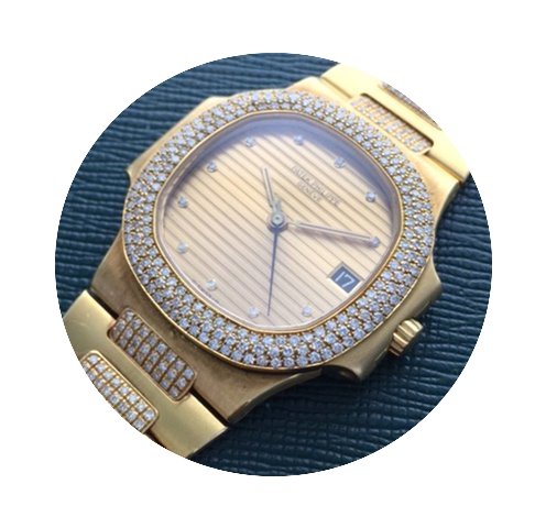 Patek Philippe Yellow Gold Diamond Nauti...