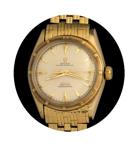 Rolex vintage 6085 mid-size bubble back,...