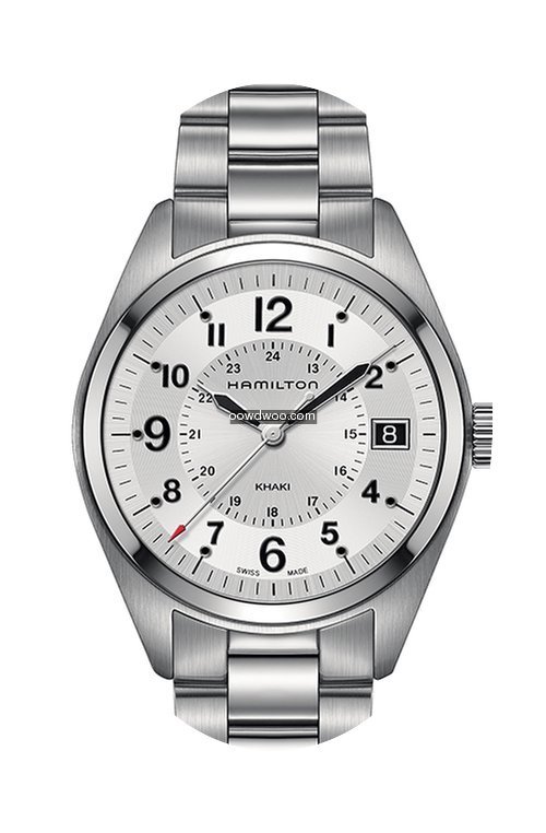Hamilton Khaki Field Quartz 40mm Silver ...