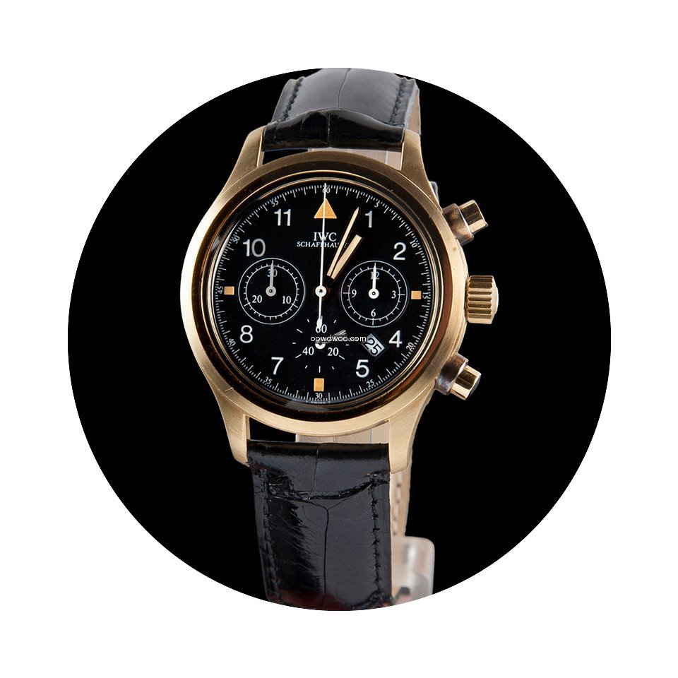 IWC der flieger chronograph yellow gold...