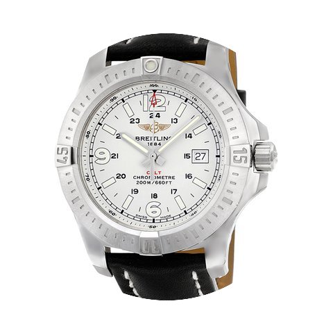 Breitling Colt Quartz Silver Dial Black ...