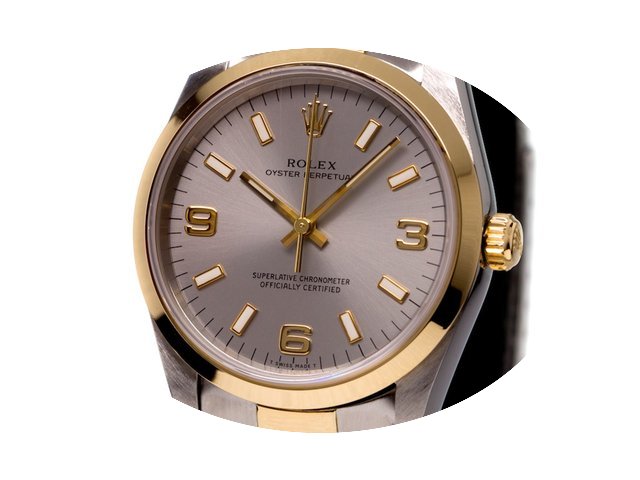 Rolex Oyster Perpetual Ref-14203 18k Yel...