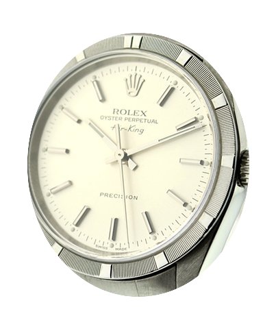 Rolex Air-King Stainless Steel Silver Di...