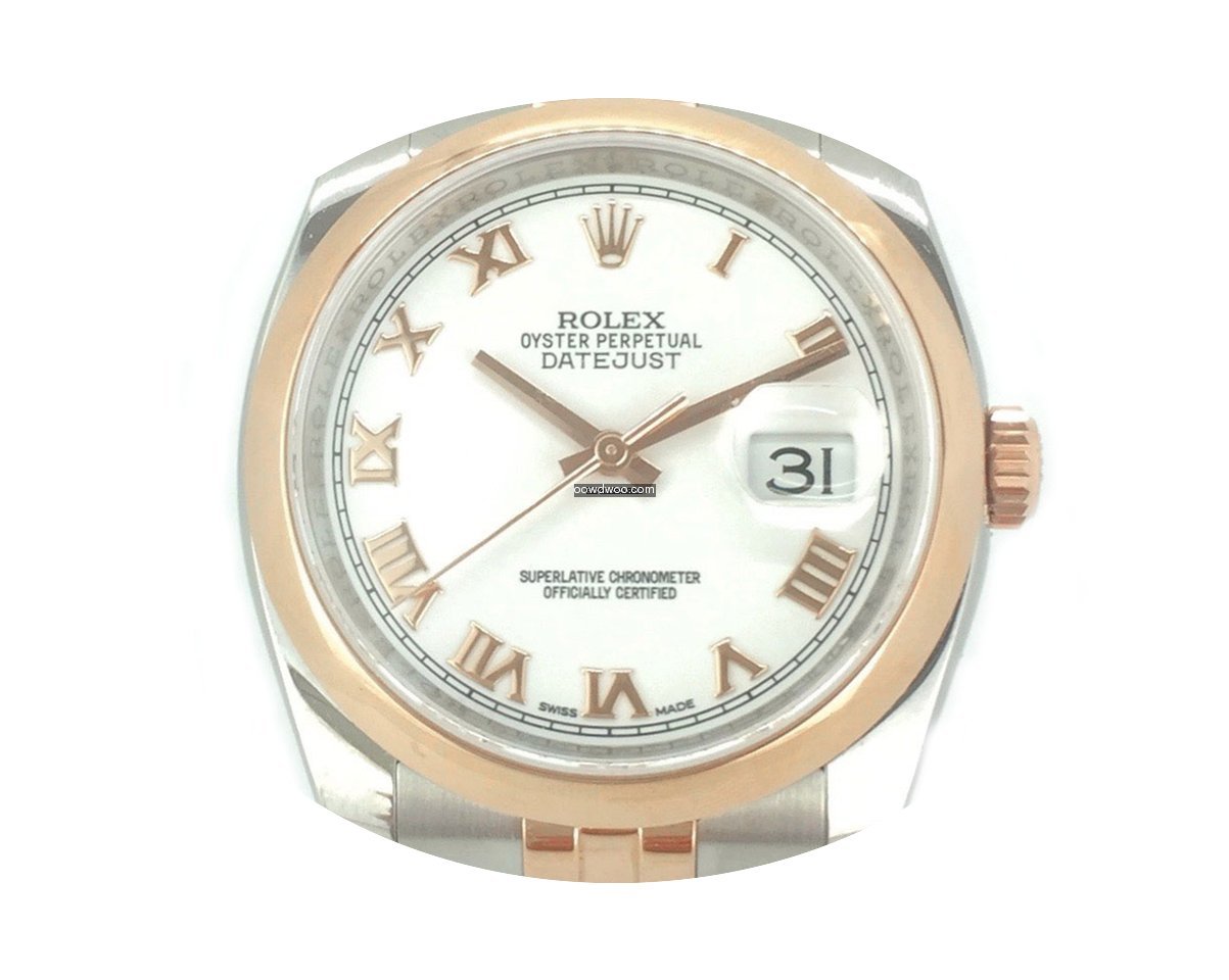 Rolex Datejust 36mm Stahl Roségold LC10...