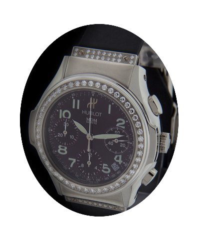 Hublot Steel Elegant Chronograph Diamond...