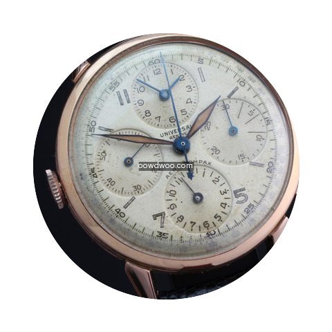 Universal Genève Aero-Compax rose gold ...